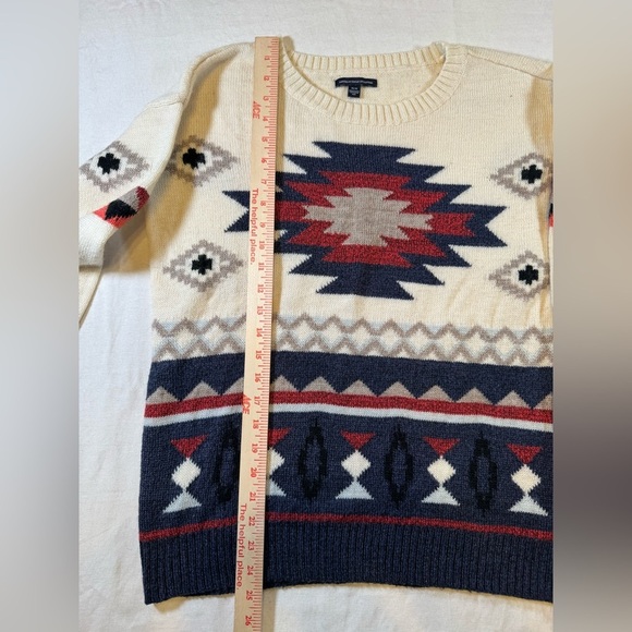 American Eagle Aztec Knit Women’s Sweater - Picture 6 of 9